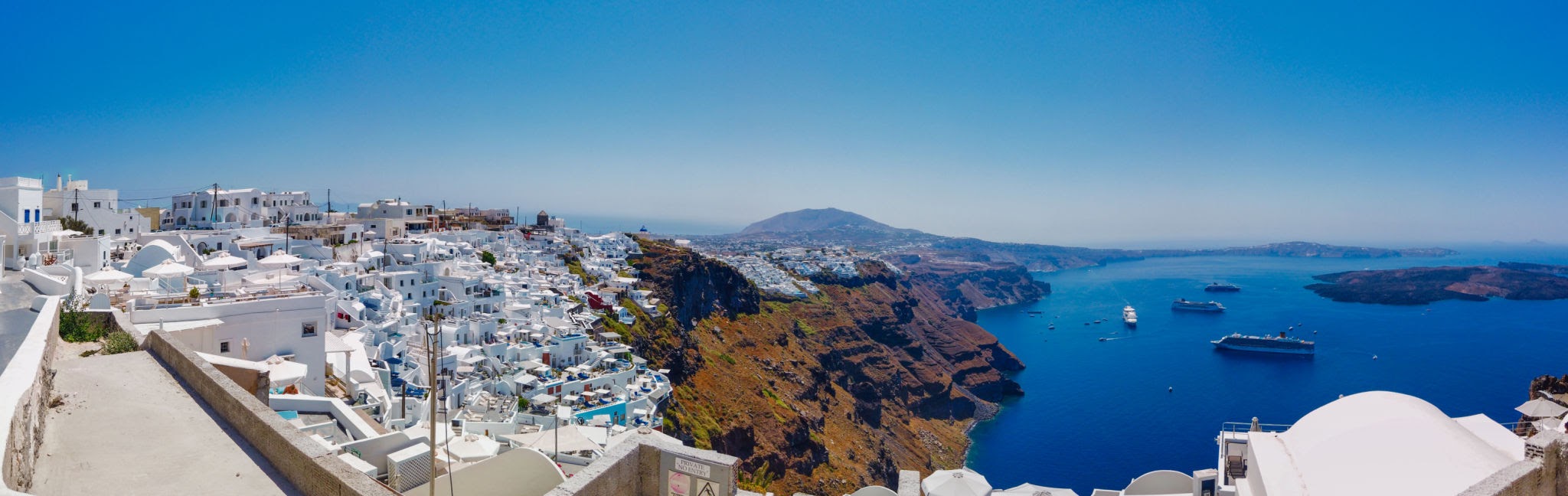 Santorini panoramic view